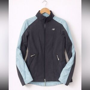 New Balance Fleece Lined Women's Gray and Light Blue Jacket Size small